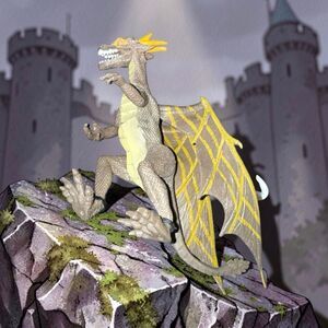 Kid Galaxy Fantasy Mid-evil Winged Horned Dragon Figure Toy A57